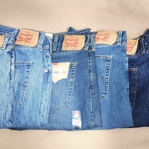LOT - 6 Pairs Levi's Original 501 Men's Jeans - Size 40x34